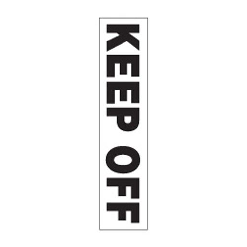 Decal - sign keep off