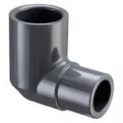 Knie 90°, MxS - PVC-Druckfitting dickwandig