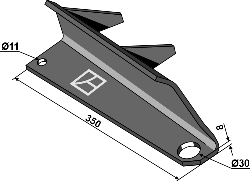 Strooivleugel - rechts 69-10-001r Strooivleugel - rechts 69-10-001r