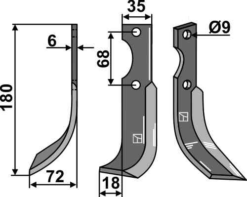 Blade, left model