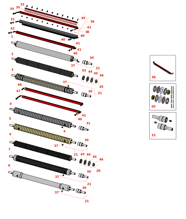 Toro Greensmaster 1000 Front Rollers
