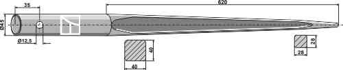 Frontladertand 1250