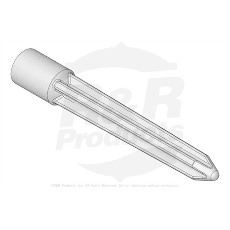 Alloy shatter tine - .875mt x 6.000l x .625 cross od