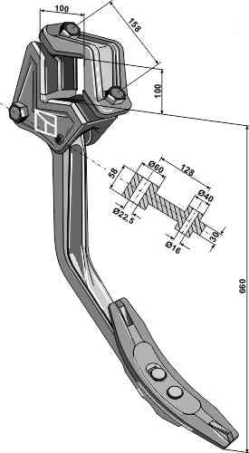 Subsoiling shank - compl.