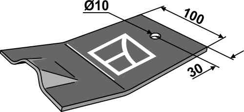 Glijschoen passend voor Kuhn 56801700 Glijschoen passend voor Kuhn 56801700