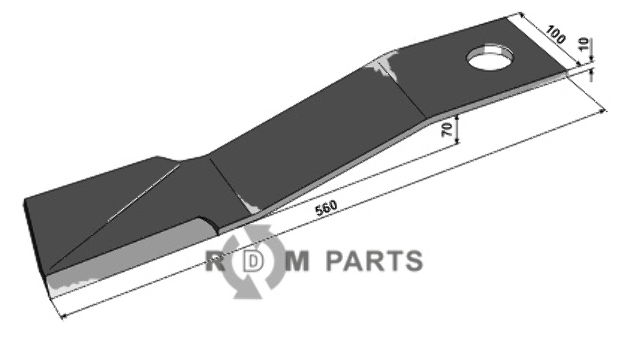 RDM Parts Messer 560mm - links geeignet für Bomford 00764663