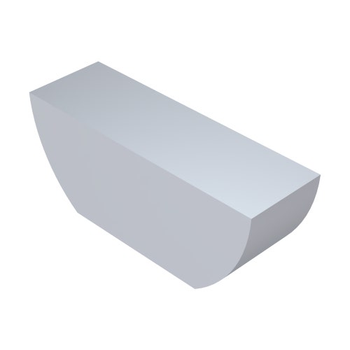Chaveta semicircular