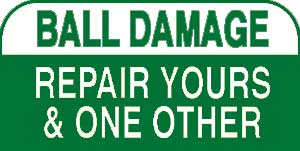 Sign - repair ball damage