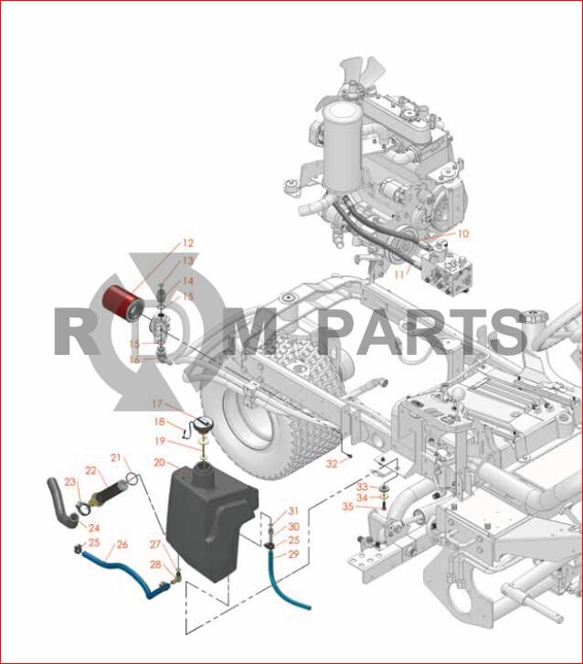 Replacement Parts For Reelmaster 3100D Hydraulic Tank