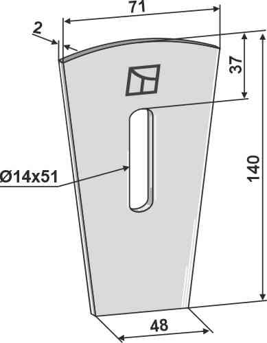 Abstreiferblech für packerwalzen 51-k203