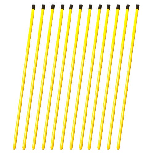 Wood handles - 48" yellow set/12