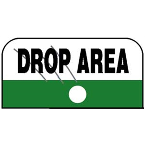 Sign - drop area