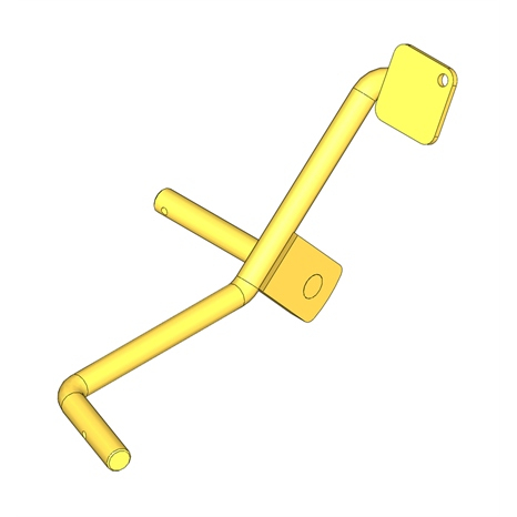 Traction pedal assy - plated