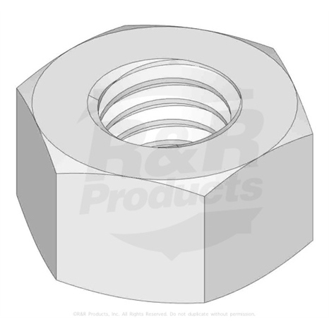 Nut - 7/16-14 zinc hex