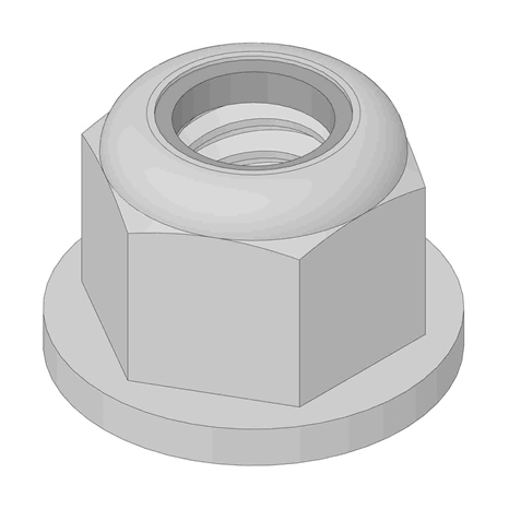 Nut - 8mm x 1.25 fl lock