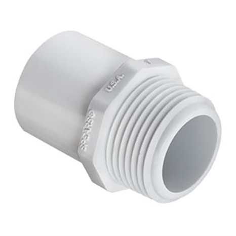 Pvc spg male adapter (spg x mpt) sch40 3/4