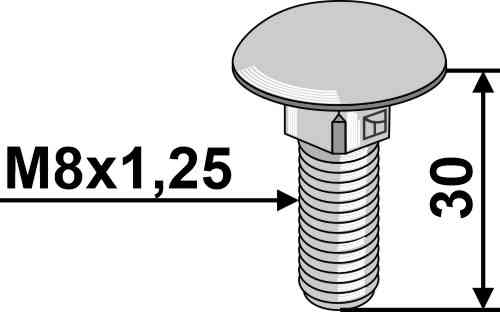 Saucer-head screw - galvanized fitting for Geringhoff 040490