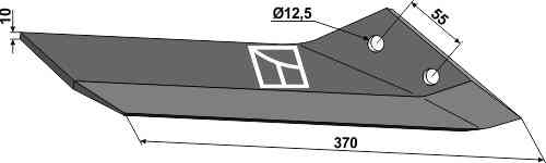 Replacement wing - right fitting for Lemken Kristall 3374536