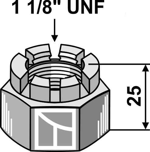 Kroonmoer 1 1/8''unf 31-mu-40