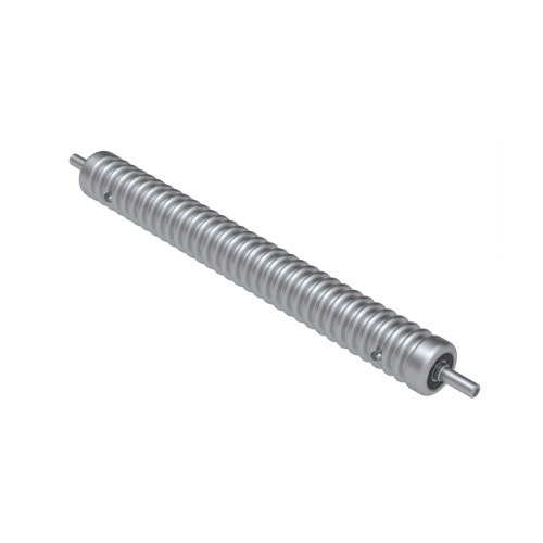 Roller - grooved machined aluminum