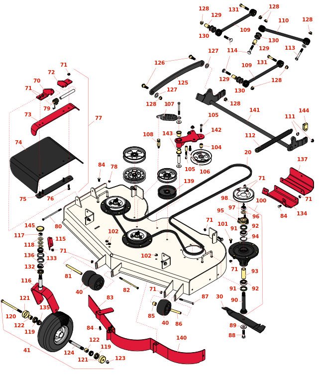 Toro Z Master Professional 5000 48in Side Discharge Deck