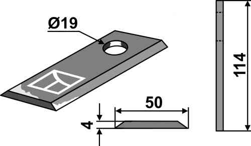 Cyclomesje passend voor Kverneland KM1380-0065 / 1380-0027