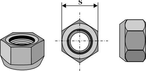 Cone-shaped nut