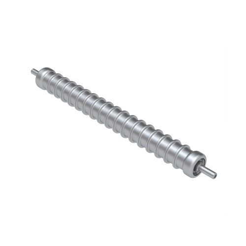 Roller - wide grooved machined aluminum