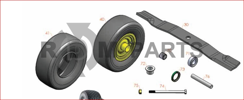 Replacement Parts For John Deere 1420,1435,1445,1545 & 1565 Rotary decP