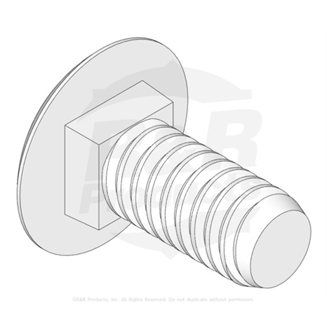 BOLT - CARRIAGE 1/4-20 X 5/8