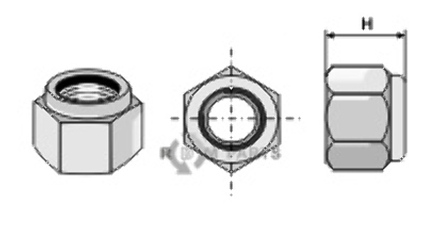 Borgmoer zeskant - m16x2 - 10.9 51-1051