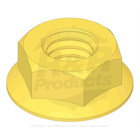 Locknut - 5/16-18 flanged y/zinc