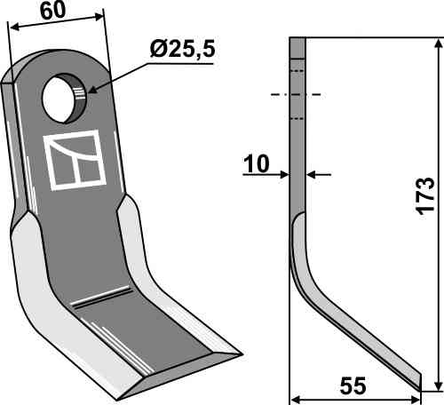 RDM Parts Y-blade fitting for Breviglieri T0100031