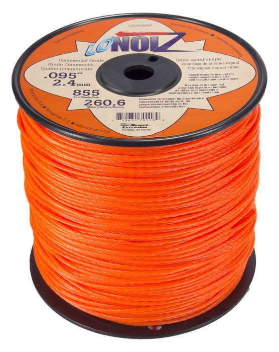 Trimmer line lonoiz™ orange medium spool .095" / 2.4mm