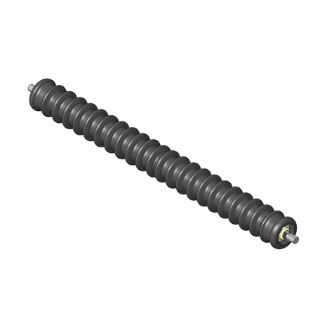 Roller - grooved uhmw polyethylene 