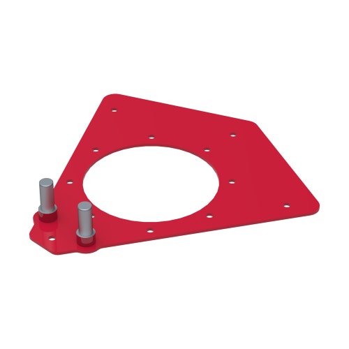 R131-1237 plate - spindle - front- center 