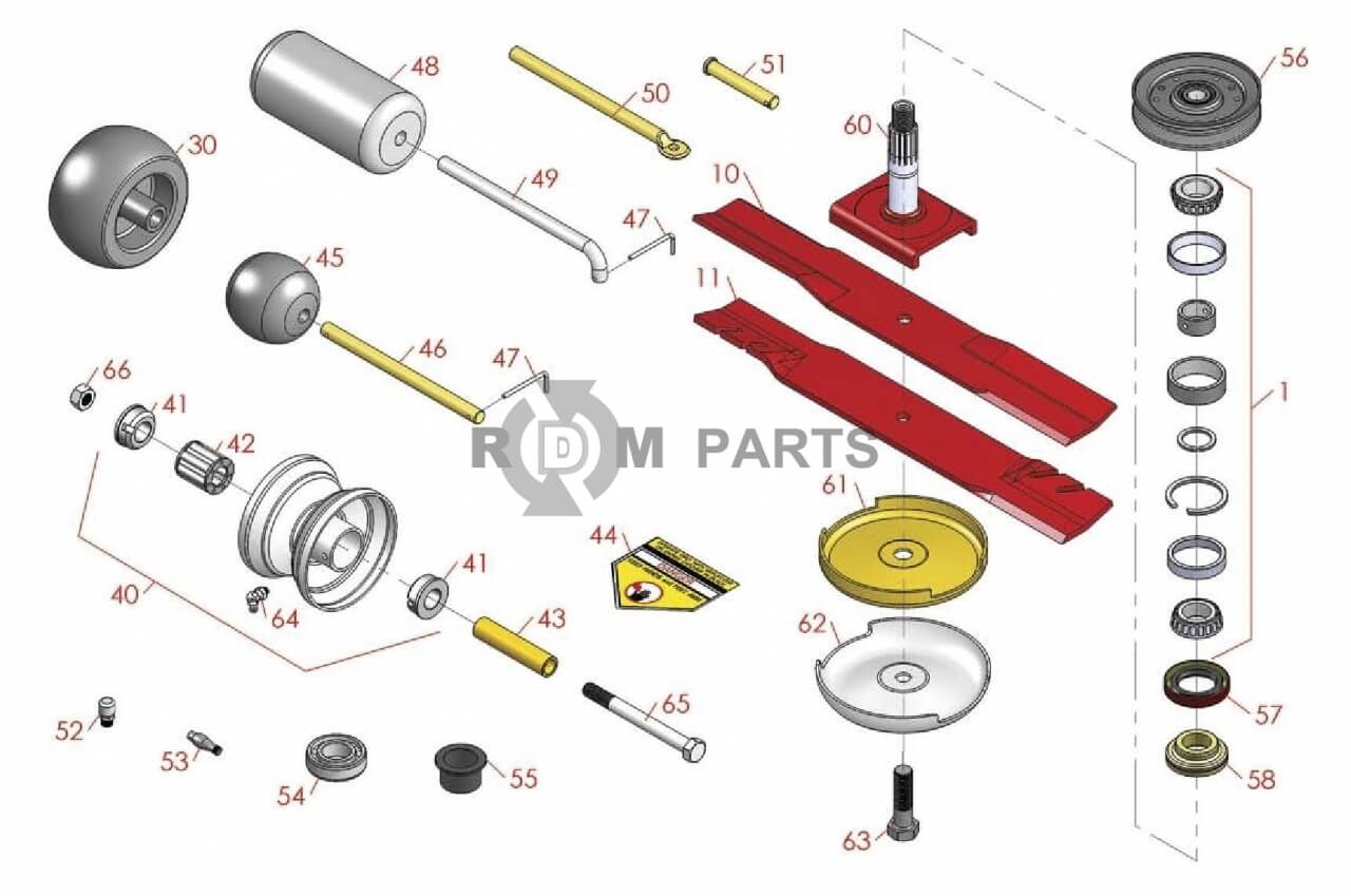 Replacement parts for Toro groundmaster 120 Deck parts