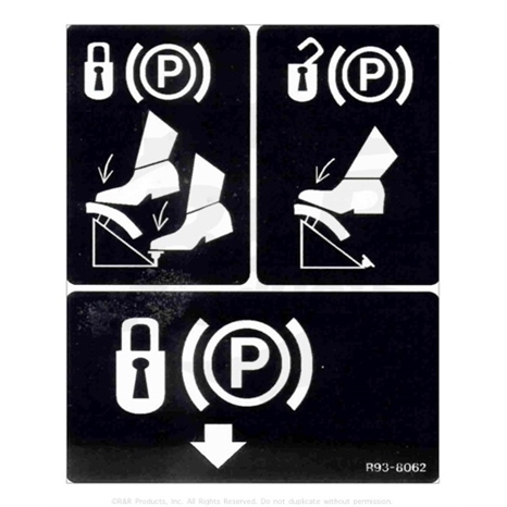 Decal - parking brake