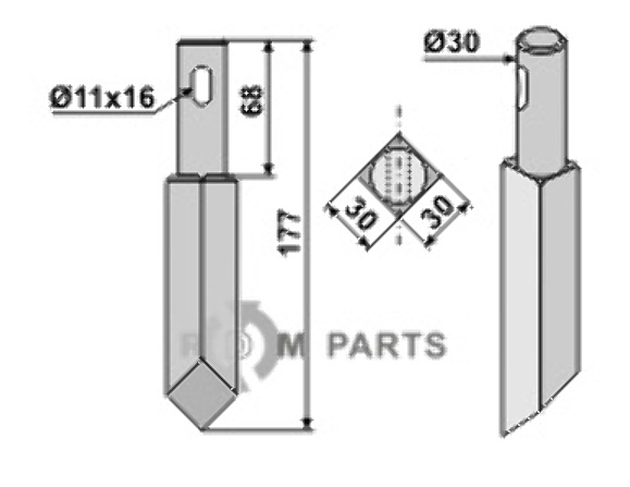 Rotary tine