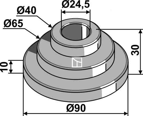 Bearing plate fitting for Frost 05102.200.04