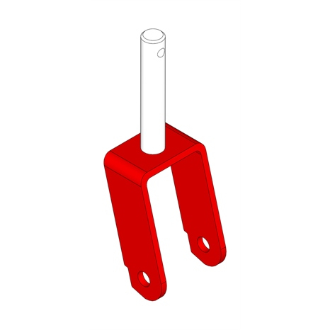Caster fork - use w/pneumatic tire