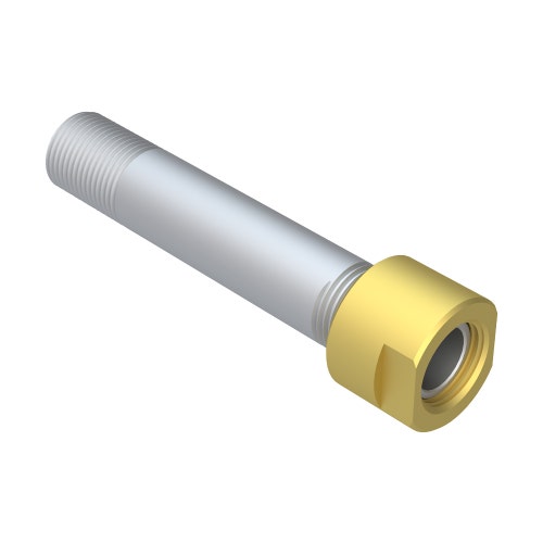 Caster axle assy w/bushing