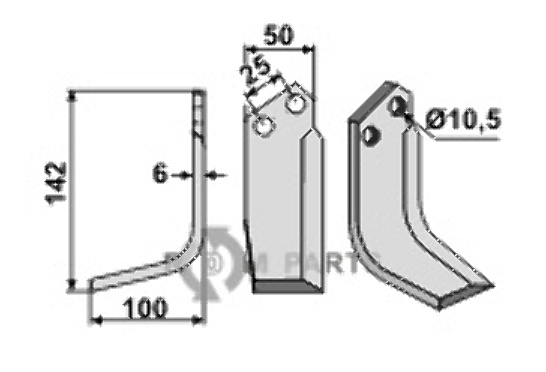 Blade, left model fitting for Ferrari 496366