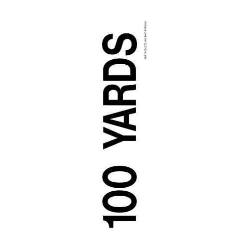 Decal - sign 100 yards