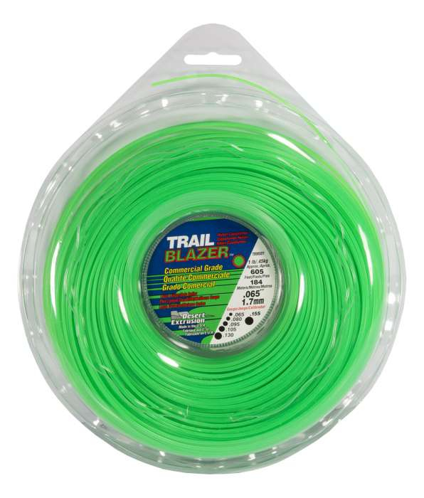 Trimmer line trailblazer™ round green 1 lb .065" / 1.7mm
