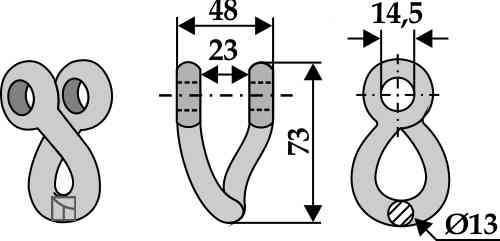 Twisted shackle 63-tur-72 Twisted shackle 63-tur-72