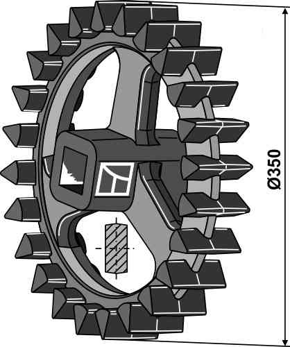 Crosskill ring - Ø350mm