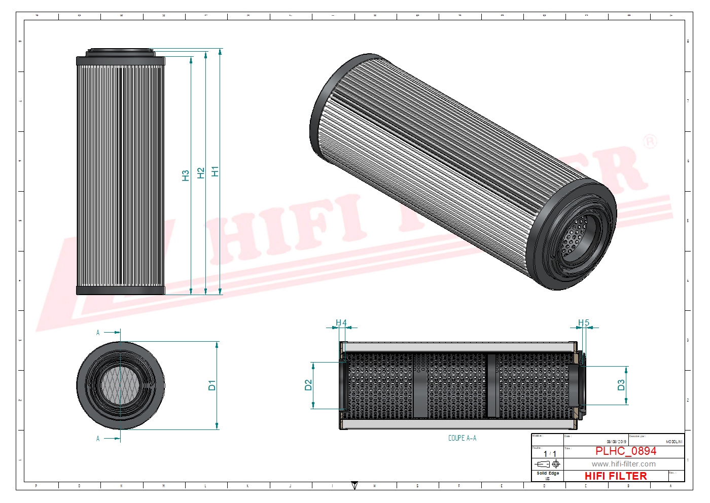 Hydraulic filter passend voor xcmg swlx-450x10-a