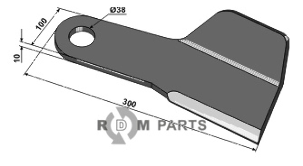 RDM Parts Messer, links geeignet für Spearhead 7770761