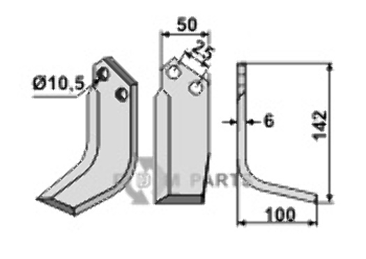 Blade, right model fitting for Ferrari 496367